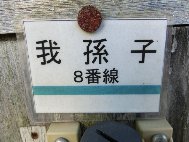 ミニ駅名板 (8番線)